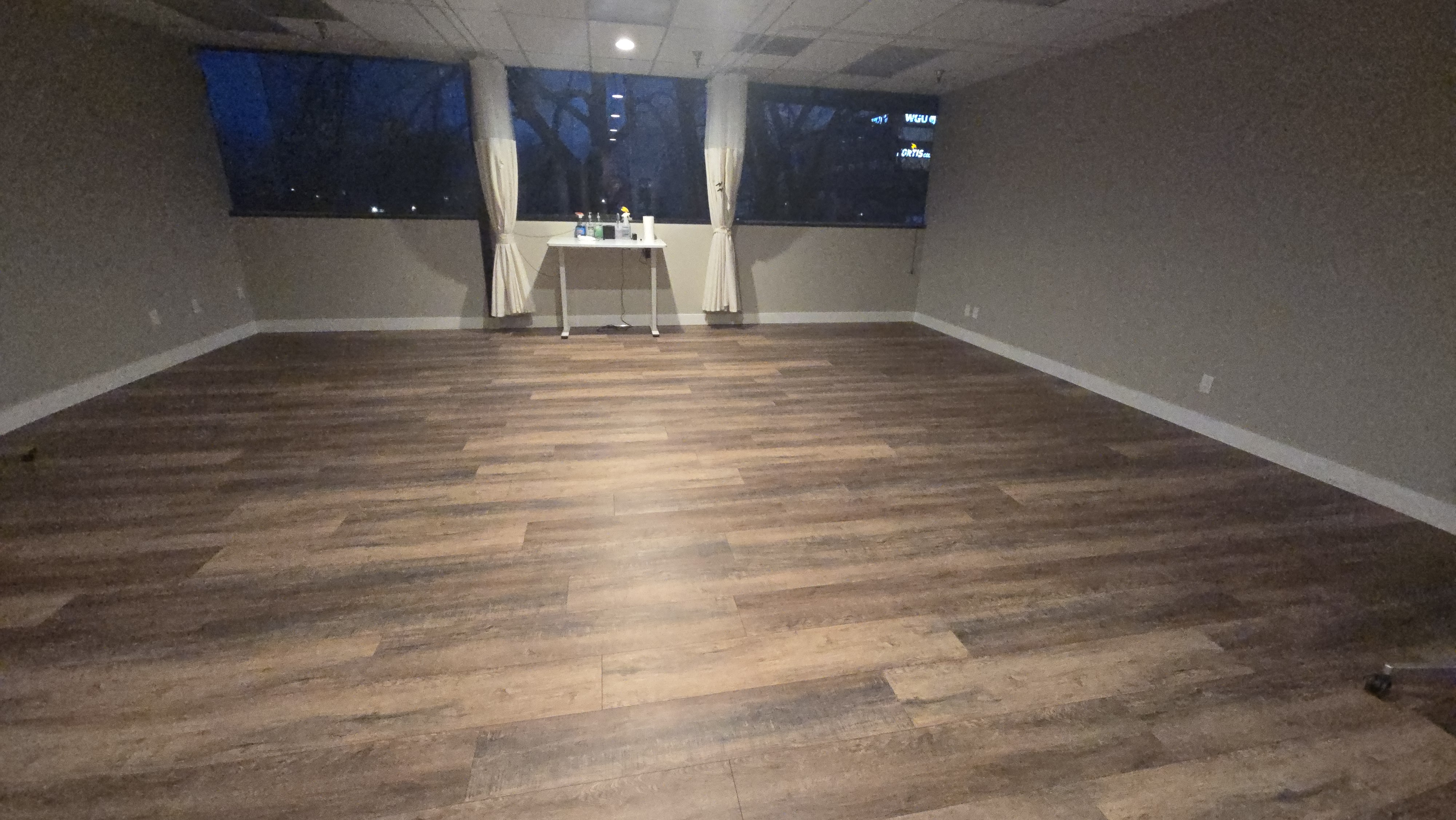 Moonstone studio at night